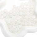 10mm transparent crackle glass beads with internal ice-shattered texture for DIY jewelry - 10mm (Approx 40 Beads) / White