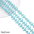 Perles de turquoise synthétique en forme d'ancre pour bijoux DIY, taille 16x21 mm - Ancre / Environ 18 pcs (16x21mm) / Turquoise