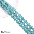 Turquoise turtle shaped synthetic bead 14x17mm for DIY bracelet and jewelry making - Sea Turtle / Approx. 24 Pcs (14x17mm) / Turquoise