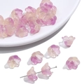 Perline a forma di mughetto sfumate rosa e gialle per creazione gioielli fai-da-te - Confezione da 10 / Violetto