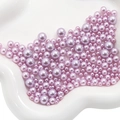 Lavender ABS faux pearls set in various sizes for DIY crafts and jewelry making - 3-8mm (10g/Pack) / Light Purple