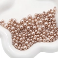 Mix of various sizes champagne gold ABS imitation pearls for DIY crafts and decor - 3-8mm (10g/Pack) / Light Coffee