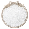 Perles de rocaille blanches en plateau doré pour la création de bijoux DIY et artisanat - Blanc Solide Peint