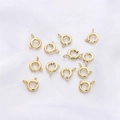 Cierres de reasa bañados en oro de 14K para creación de joyas y pulseras caseras - Oro de 14K / 5mm