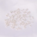 Bulk DIY silver metallic cylindrical spacer beads with fine vertical texture finish - Spacer Beads / 2mm (Hole 1mm) Approx. 100 Pcs/Pack / Thick Silver