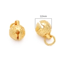Pendentifs clochettes dorées 12mm ajourées étoile et lune pour bijoux DIY artisanaux - 12mm Cloche Ciel Étoilé