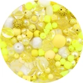 Barockes gelbes Acryl-DIY-Perlen-Set für handgefertigten Schmuck inklusive Perlen und Sternen - Stil 1 / 30g Pro Packung / Gelbe Serie