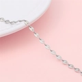 Y2K hip-hop silver stainless steel coffee bean link chain for DIY jewelry making - Coffee Bean Chain Width 3.8mm (#11)