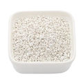 Silver hollow round spacer beads in a ceramic bowl for DIY jewelry making and craft - Crimp Bead / 2mm (Approx. 100 Pcs) / Silver