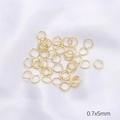DIY jewelry 14k gold plated 5mm open jump rings for bracelet and necklace making - Open Jump Ring / 5mm (Approx. 50 Pcs/Pack) / 14K Gold