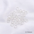 DIY jewelry making supplies 0.7x5mm silver plated jump rings for necklace craft - Open Jump Ring / 5mm (Approx. 50 Pcs/Pack) / Silver