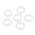 Sechser-Set S925 Sterlingsilber Perlenrahmen mit Seitenlöchern für DIY-Schmuckherstellung - 13mm (Innendurchmesser 10mm) - 5 Stück/Packung / Silber