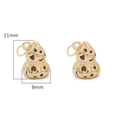 Matte gold hollow gourd charms 11mm x 9mm for DIY jewelry making and crafts - Matte Gold - Gourd