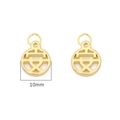 Pendentif 'An' doré 10mm en cuivre pour la création de bijoux DIY personnalisés - An (Style 05) Plaqué Or 14K