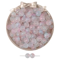 Perles en verre dépoli 10mm avec feuille d'or rose et bleu pour bijoux DIY - 10mm (30 pièces/paquet) / Bleu Violet Dégradé