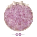 Perles en verre dépoli violet 10mm avec feuilles d'or pour bijoux DIY faits main - 10mm (30 pièces/paquet) / Violet