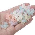 Mixed color acrylic butterfly beads with glitter for DIY jewelry making and crafting - Butterfly Shape Bead 17×21mm (20 Pieces/Pack)