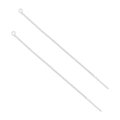 Polished silver chain earrings threaders for DIY jewelry making in a pair set - Silver Plated Ear Threader - Style 01 (Curb Chain) / Set of 2
