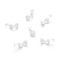 Silver 14K gold plated shell flower lobster clasp DIY jewelry making connector - Shell / 5x10mm / Thick Silver