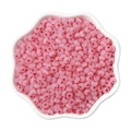 4mm pink cat-eye glass beads for DIY jewelry making in a white ceramic petal bowl - 4mm 10g/Bag / Red