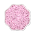 Pink pearlescent glass seed beads for DIY jewelry displayed in a white ceramic flower bowl - 2mm (10g/Pack, Approx. 1000 Pieces) / Light Pink