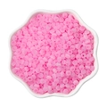 Pink 4mm cat eye glass beads for DIY jewelry making in a white ceramic petal dish - 4mm 10g/Bag / Dark Red