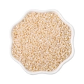 Iridescent cream glass seed beads in floral ceramic bowl for DIY jewelry making - 2mm (10g/Pack, Approx. 1000 Pieces) / Beige