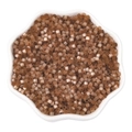 2.5mm brown cat eye glass beads for DIY jewelry making in a white petal bowl - 2.5mm (10g/Pack) / Coffee