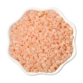 Translucent soft pink 4mm cat eye glass round beads in a white ceramic petal bowl - 4mm 10g/Bag / Orange