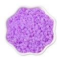 4mm frosted light purple cat-eye glass seed beads for DIY jewelry making in a petal tray - 4mm 10g/Bag / Lavender