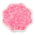 Mix of pink 2.5mm antique cat-eye beads for DIY jewelry making in a white petal tray - 2.5mm (10g/Pack) / Chic Pink Tones