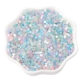 Macaron pastel 2.5mm antique cat eye beads in a white petal tray for DIY jewelry - 2.5mm (10g/Pack) / Spring Macaron Tones