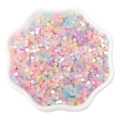 2.5mm macaron cat-eye glass beads in assorted pastel colors for DIY jewelry crafts - 2.5mm (10g/Pack) / Pink Macaron Tones