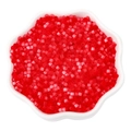 Vibrant red 2.5mm cat eye glass beads for DIY jewelry making in a white petal tray - 2.5mm (10g/Pack) / Red