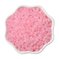 Pink 4mm cat eye glass seed beads for DIY jewelry making in white ceramic bowl - 4mm 10g/Bag / Pink