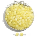 Translucent yellow resin beads with starry gradient glitter for DIY jewelry making - 12mm (10 Pcs/Pack) / Yellow