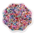 2.5mm high quality antique cat-eye glass seed beads in assorted colors for DIY jewelry making - 2.5mm (10g/Pack) / Random Mixed Colors