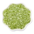 Pristine lime green 2.5mm glass seed beads for DIY jewelry making in white floral dish - 2.5mm (10g/Pack) / Light Grass Green