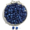 Sparkly dark blue gradient resin beads for DIY jewelry making in a vintage tray - Dark Blue