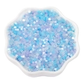 Mix of sky blue, lavender and frosted white 2.5mm cat eye glass seed beads for DIY jewelry - 2.5mm (10g/Pack) / Light Blue Series