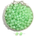 Light green mermaid resin beads with shimmering gradient finish for DIY jewelry - Grass Green