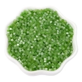 Light green cat eye glass beads 2.5mm tube shape for DIY handmade jewelry crafts - 2.5mm (10g/Pack) / Grass Green