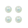 Set di quattro perle tonde in acrilico aurora 16mm per gioielli fai-da-te - 4 Pezzi/Confezione / Verde chiaro