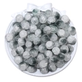 Ink green and white ice-cracked glass beads for handmade jewelry making and DIY crafts - 10mm (30 Pieces Per Pack) / Gray
