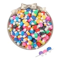 Perles de champignons colorées en pâte polymère pour la création de bijoux faits main - Couleurs Mixtes Aléatoires (30 Pièces/Paquet) / Champignon 11x9mm