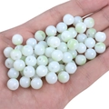 8mm milky white and green gradient round glass beads held in hand for DIY jewelry making - 8mm (50pcs/Pack) / Light Green