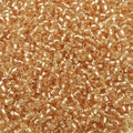 Perline di vetro oro champagne 2-4mm con finitura metallica per gioielli fai da te - 30g/Confezione con scatola / Rivestito Argento Oro / 2mm
