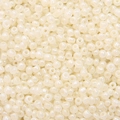 Cuentas de vidrio marfil nacarado para creación de joyas DIY en masa apilada - Blanco Perla Crema