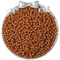 Karamelbruine ondoorzichtige glazen kralen voor DIY-sieraden in een zilveren schaal - 4mm (10g/Pak) / Geelachtig Bruin