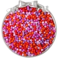 Kleurrijke glazen kralen in warme rode en roze tinten voor DIY handgemaakte sieraden - 4mm (10g/Pak) / Paarsrode Serie